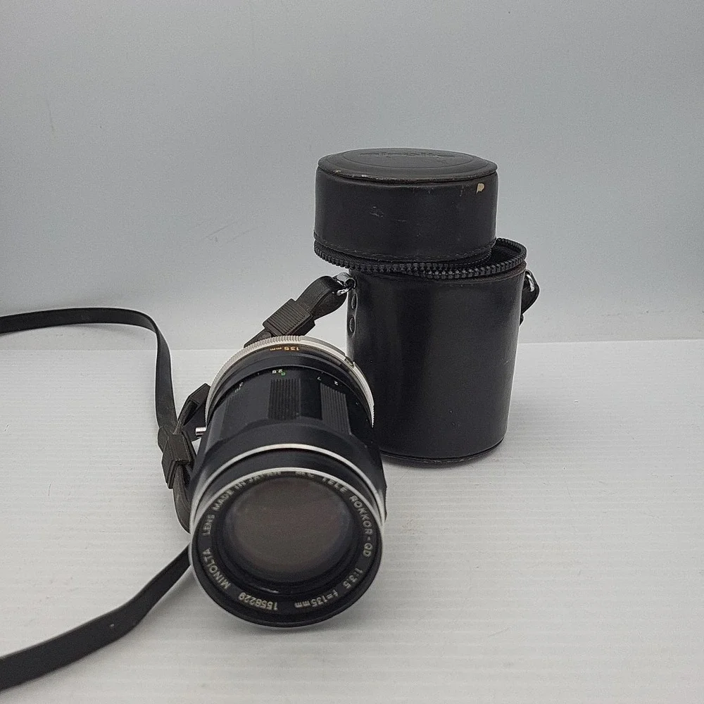 Minolta MC Tele Rokkor-QD 135mm F3.5 Lens‎ With Case
